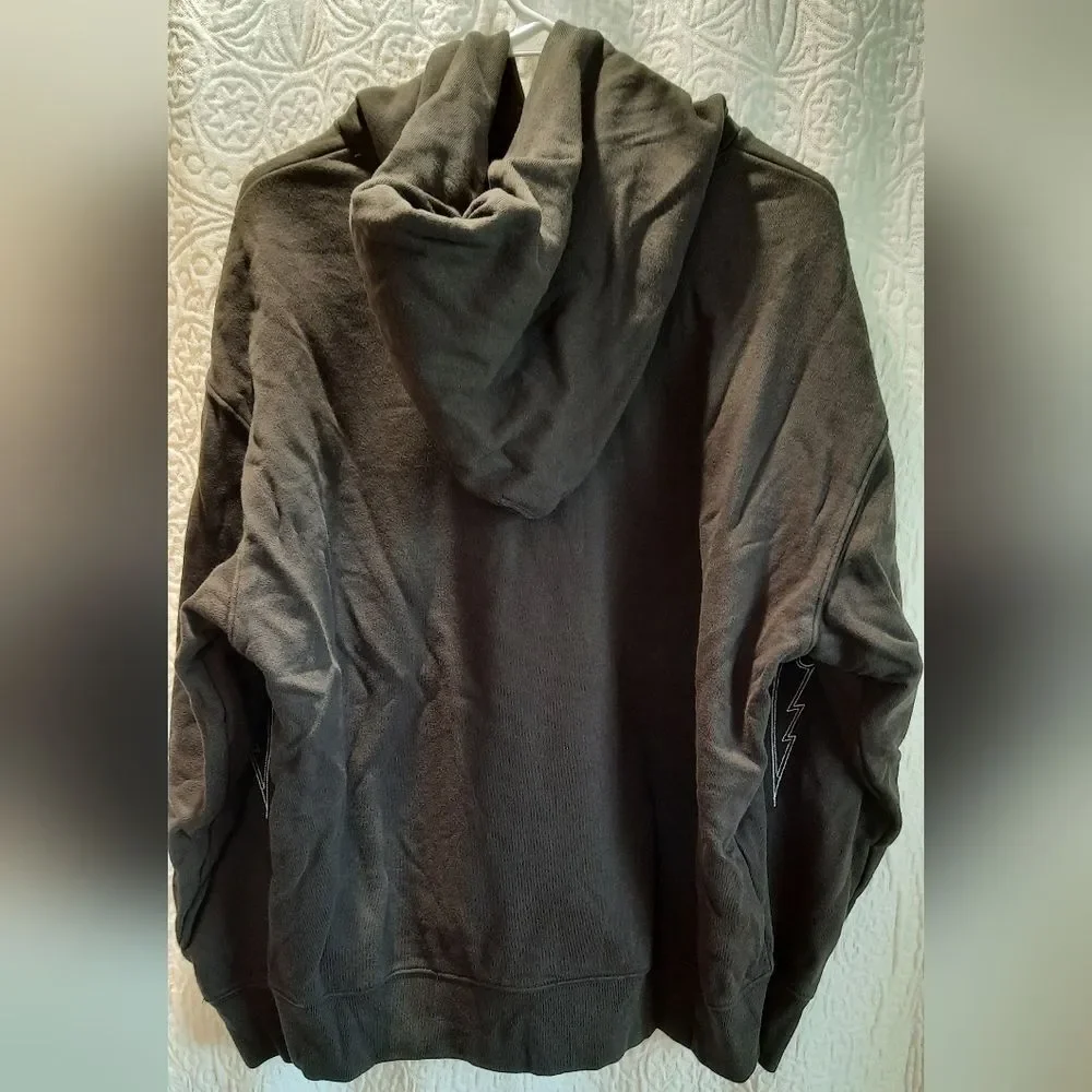 Levi's Mens Hoodie Medium Black Lightening Design Casual Classic Comfort